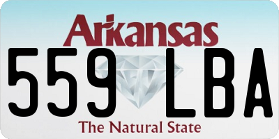 AR license plate 559LBA