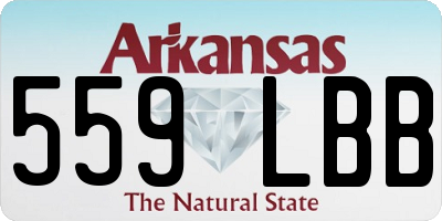 AR license plate 559LBB