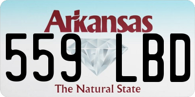 AR license plate 559LBD