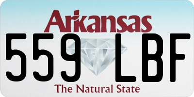 AR license plate 559LBF