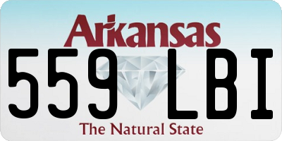 AR license plate 559LBI