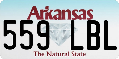 AR license plate 559LBL