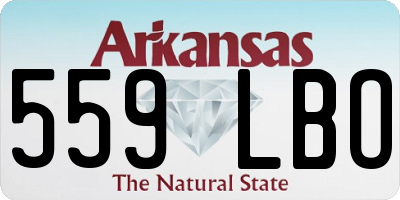 AR license plate 559LBO