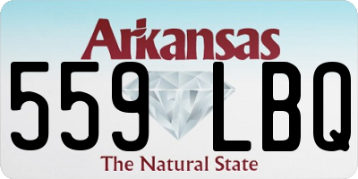 AR license plate 559LBQ