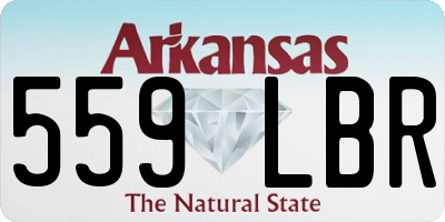 AR license plate 559LBR