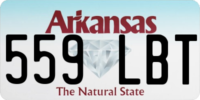 AR license plate 559LBT