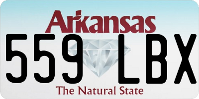 AR license plate 559LBX