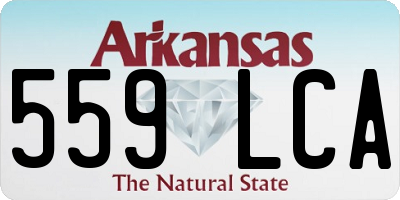 AR license plate 559LCA