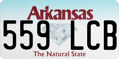 AR license plate 559LCB