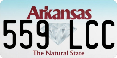 AR license plate 559LCC