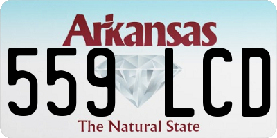 AR license plate 559LCD