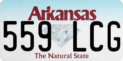 AR license plate 559LCG