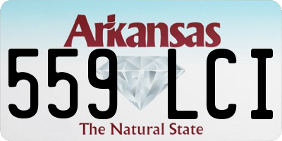 AR license plate 559LCI