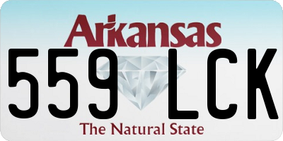 AR license plate 559LCK