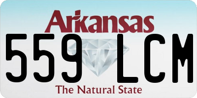 AR license plate 559LCM