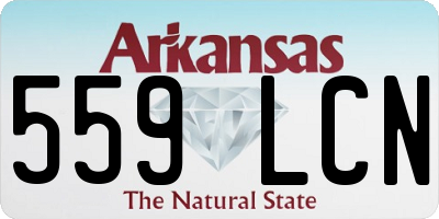 AR license plate 559LCN