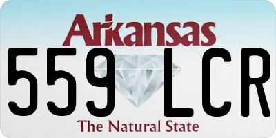 AR license plate 559LCR