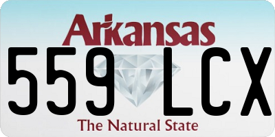 AR license plate 559LCX