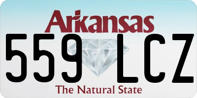 AR license plate 559LCZ