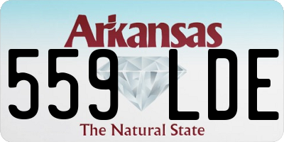 AR license plate 559LDE