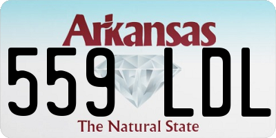 AR license plate 559LDL