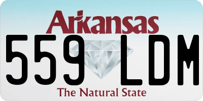 AR license plate 559LDM