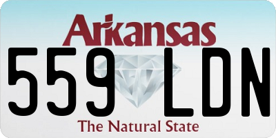 AR license plate 559LDN
