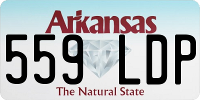 AR license plate 559LDP