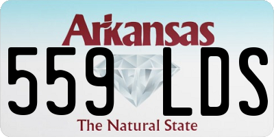 AR license plate 559LDS
