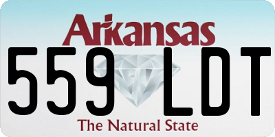 AR license plate 559LDT