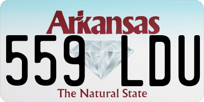 AR license plate 559LDU