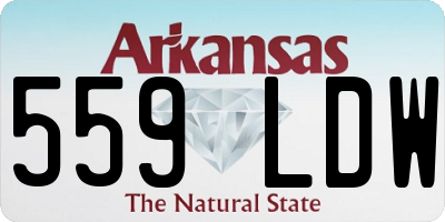 AR license plate 559LDW