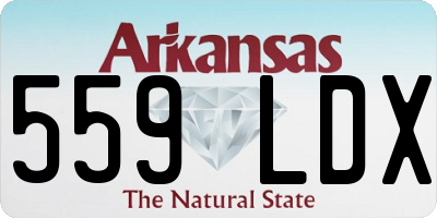 AR license plate 559LDX