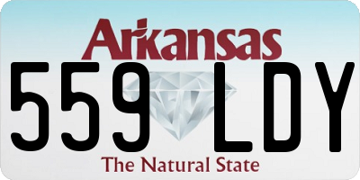 AR license plate 559LDY