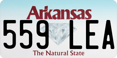 AR license plate 559LEA