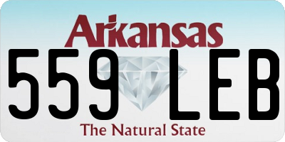 AR license plate 559LEB