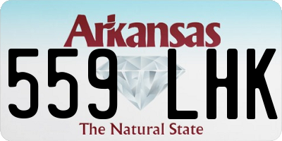 AR license plate 559LHK