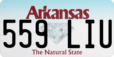 AR license plate 559LIU