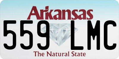 AR license plate 559LMC