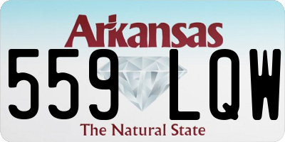 AR license plate 559LQW