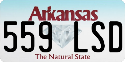 AR license plate 559LSD