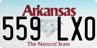 AR license plate 559LXO