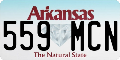 AR license plate 559MCN