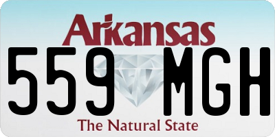 AR license plate 559MGH