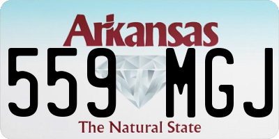 AR license plate 559MGJ
