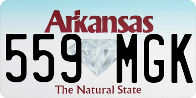 AR license plate 559MGK