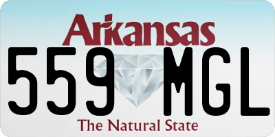 AR license plate 559MGL