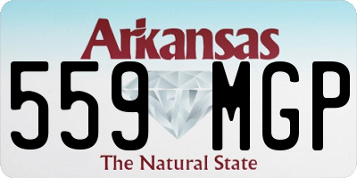 AR license plate 559MGP