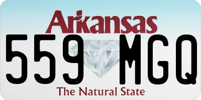 AR license plate 559MGQ