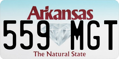 AR license plate 559MGT